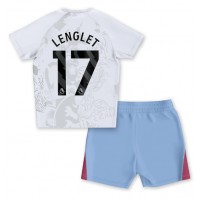 Aston Villa Clement Lenglet #17 Vonkajší Detský futbalový dres 2023-24 Krátky Rukáv (+ trenírky)
